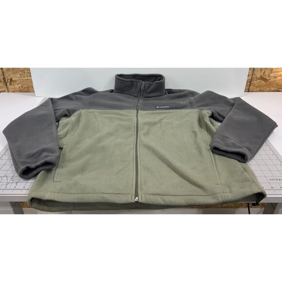 Columbia Other - Columbia Steens 2.0 Mountain Men's XL Fleece Jacket Green Gray Full Zip NWOT
